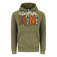 Vintage Olive western daisies mini Vintage Hoodie - HRA Design Shop