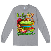 Heather Grey holy guacamole Long Sleeve Tee - AdoDesignShop