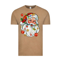 Vintage Coffee santa with little christmas Vintage Tee - AdoDesignShop