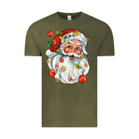 Vintage Olive santa with little christmas Vintage Tee - AdoDesignShop