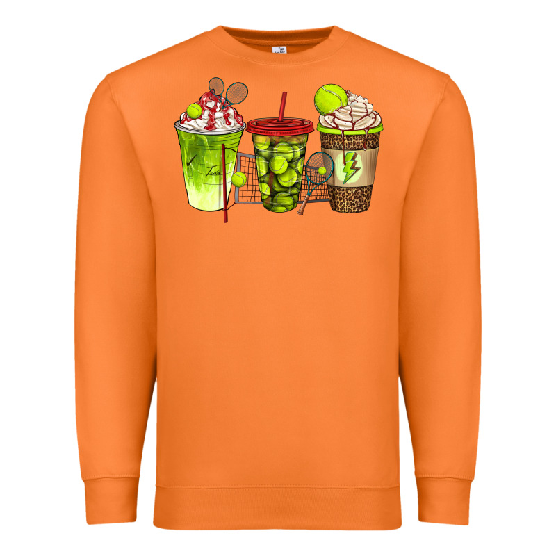 Tennis Coffee Cups Bbs Premium Sweatshirt by BundleAndBundleShop | Teevron