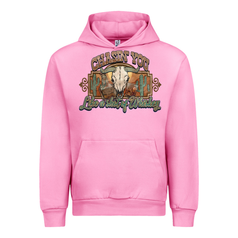 Chasin You Like A Shot Of Whiskey Bull Skull Urban Hoodie by HowdyJamesFarm | Teevron