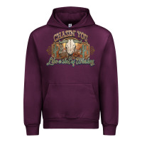 Mauve Wine Chasin you like a shot of whiskey bull skull Urban Hoodie - HowdyJamesFarm