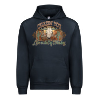 Navy Chasin you like a shot of whiskey bull skull Urban Hoodie - HowdyJamesFarm