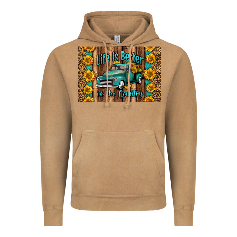 Life Is Better In The Country Skinny Metal Can Holder Vintage Hoodie by HRA Design Shop | Teevron