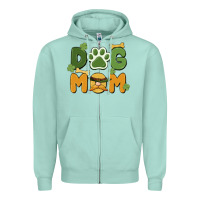 Seafoam st. patricks day dog mom Zipper Hoodie - MaliasSmallBusiness