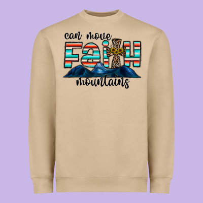 Can Move Faith Mountains Heavyweight Sweatshirt Designed By Cowhidedigitalart