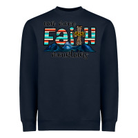 Navy can move faith mountains Heavyweight Sweatshirt - CowhideDigitalArt