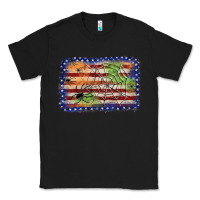 Black American flag halloween background Classic Tee - JahusDesignShop