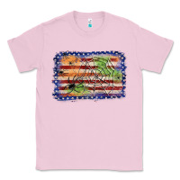 Bubblegum Pink American flag halloween background Classic Tee - JahusDesignShop