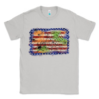 Moon Dust American flag halloween background Classic Tee - JahusDesignShop