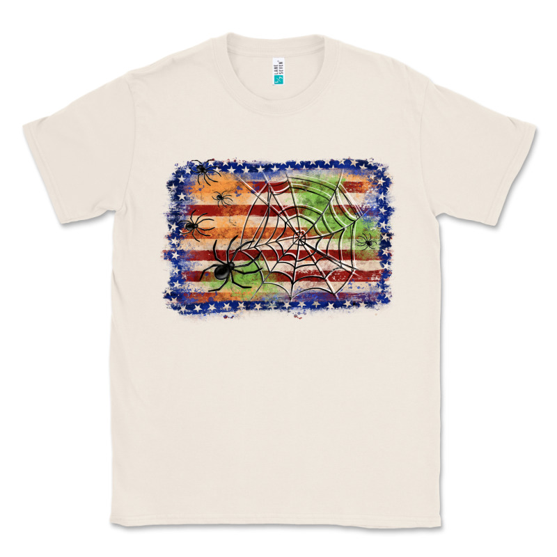 American Flag Halloween Background Classic Tee by JahusDesignShop | Teevron
