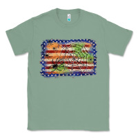 Sage American flag halloween background Classic Tee - JahusDesignShop
