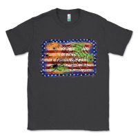 Smoke American flag halloween background Classic Tee - JahusDesignShop