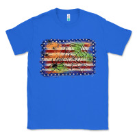 True Royal American flag halloween background Classic Tee - JahusDesignShop