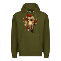 Army Green Ghost Skeleton Premium Hoodie - RanaPortraitStore