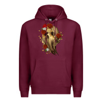 Burgundy Ghost Skeleton Premium Hoodie - RanaPortraitStore