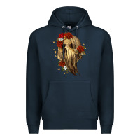 Navy Ghost Skeleton Premium Hoodie - RanaPortraitStore