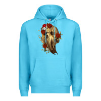 Ocean Blue Ghost Skeleton Premium Hoodie - RanaPortraitStore