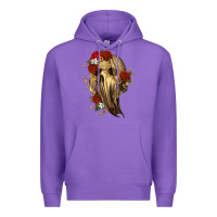 Purple Ghost Skeleton Premium Hoodie - RanaPortraitStore