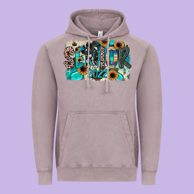 Senior2022 Vintage Hoodie Designed By Jahusdesignshop