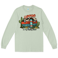 Matcha camping is my happy place Long Sleeve Tee - JahusDesignShop