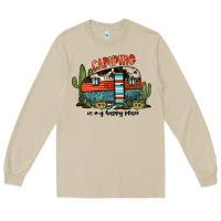 Mushroom camping is my happy place Long Sleeve Tee - JahusDesignShop
