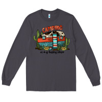 Smoke camping is my happy place Long Sleeve Tee - JahusDesignShop