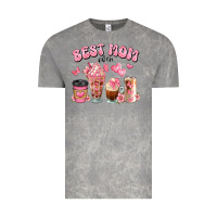 Best Mom Ever Floral Coffee Cups Vintage Tee | Teevron