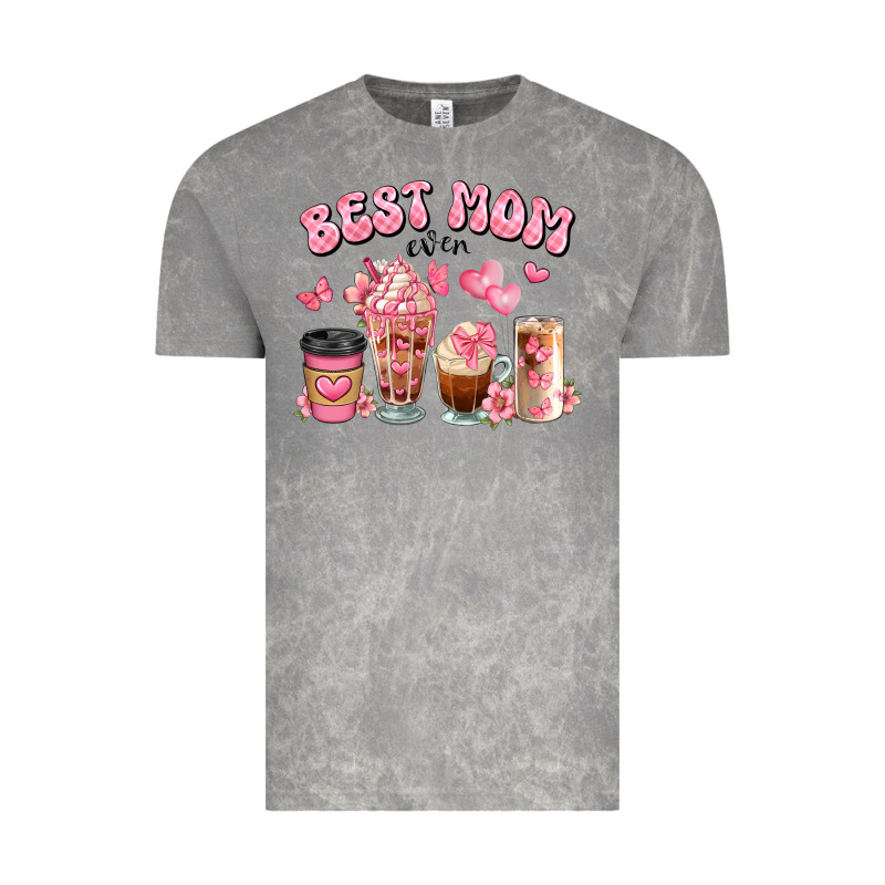 Best Mom Ever Floral Coffee Cups Vintage Tee by JahusDesignShop | Teevron