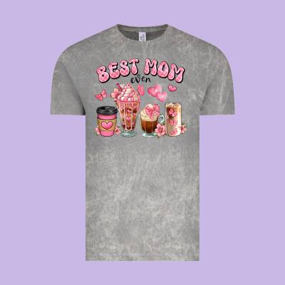 Best Mom Ever Floral Coffee Cups Vintage Tee Designed By Jahusdesignshop