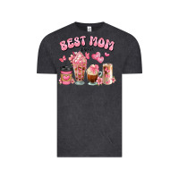 Vintage Black best mom ever floral coffee cups Vintage Tee - JahusDesignShop
