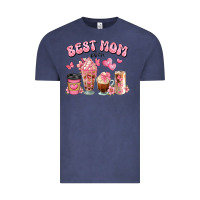 Vintage Denim best mom ever floral coffee cups Vintage Tee - JahusDesignShop