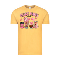 Vintage Mustard best mom ever floral coffee cups Vintage Tee - JahusDesignShop