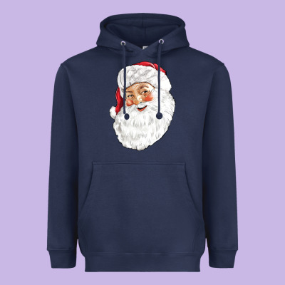 Santa Heavyweight Hoodie Designed By Nancycooperartshop