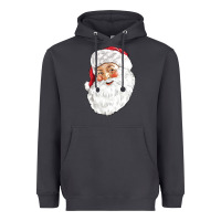 Smoke Santa Heavyweight Hoodie - NancyCooperArtShop