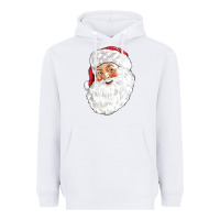 White Santa Heavyweight Hoodie - NancyCooperArtShop