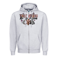 Heather Grey true story he is risen Zipper Hoodie - MaliasSmallBusiness