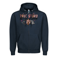 Navy true story he is risen Zipper Hoodie - MaliasSmallBusiness
