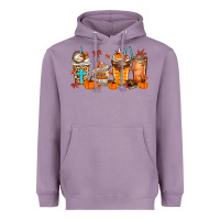 Lavender give thanks coffee cups Heavyweight Hoodie - MaliasSmallBusiness
