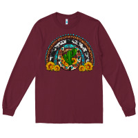 Burgundy cactus sunflower horseshoe rainbow Long Sleeve Tee - Artiststas