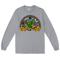 Heather Grey cactus sunflower horseshoe rainbow Long Sleeve Tee - Artiststas