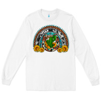 White cactus sunflower horseshoe rainbow Long Sleeve Tee - Artiststas