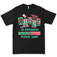 Black nurse in progress please wait Premium Tee - RanaPortraitStore