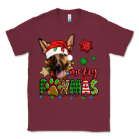 Burgundy merry pawmas christmas german shepherd Classic Tee - Jasminsmagicworld