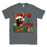 Charcoal Heather merry pawmas christmas german shepherd Classic Tee - Jasminsmagicworld