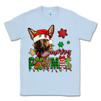 Dusty Blue merry pawmas christmas german shepherd Classic Tee - Jasminsmagicworld