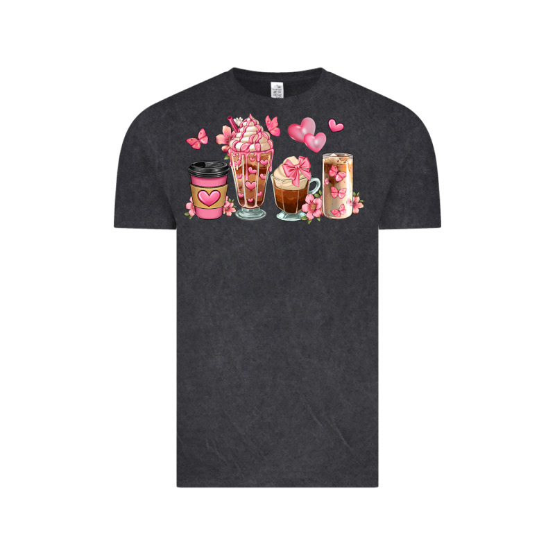 Floral Coffee Cups Vintage Tee by JahusDesignShop | Teevron