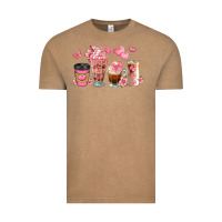 Vintage Coffee floral coffee cups Vintage Tee - JahusDesignShop