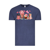 Vintage Denim floral coffee cups Vintage Tee - JahusDesignShop